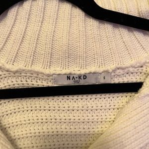 Nakd white cropped sweater